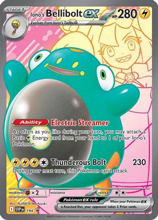 Iono's Bellibolt ex 194 - Holofoil SV Scarlet & Violet Promo Cards - Promo