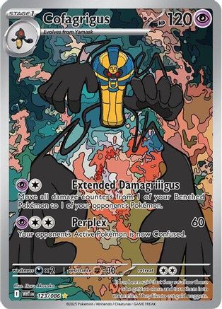Cofagrigus 123/086 - Holofoil SV White Flare - Illustration Rare