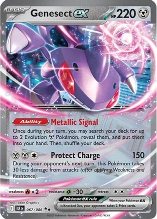 Genesect ex 067/086 - Holofoil SV Black Bolt - Double Rare