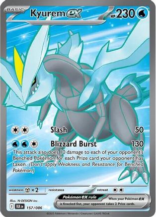 Kyurem ex 157/086 - Holofoil SV Black Bolt - Secret Rare