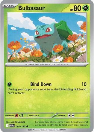 Bulbasaur 001/132 ME01 Mega Evolution - Common