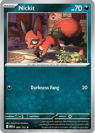 Nickit 089 - Reverse Holofoil ME01 Mega Evolution - Common