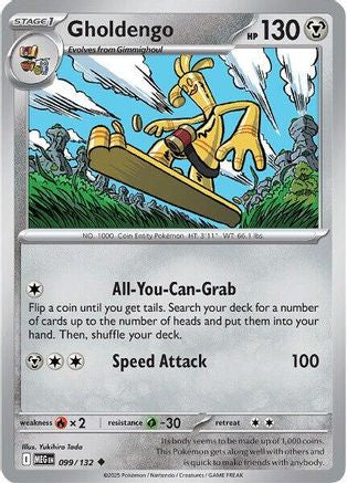 Gholdengo 099 - Reverse Holofoil ME01 Mega Evolution - Uncommon