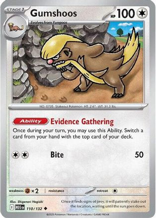 Gumshoos 110/132 ME01 Mega Evolution - Uncommon