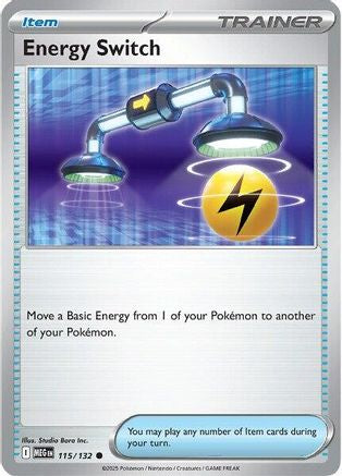 Energy Switch 115 - Reverse Holofoil ME01 Mega Evolution - Common