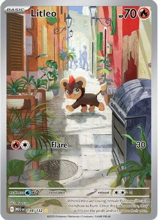 Litleo 139/132 - Holofoil ME01 Mega Evolution - Shiny Rare