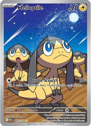 Helioptile 143/132 - Holofoil ME01 Mega Evolution - Shiny Rare