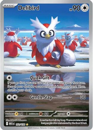 Delibird 152/132 - Holofoil ME01 Mega Evolution - Shiny Rare