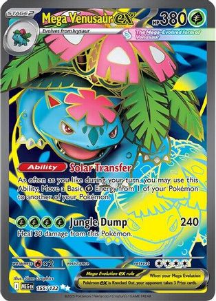 Mega Venusaur ex 155/132 - Holofoil ME01 Mega Evolution - Ultra Rare