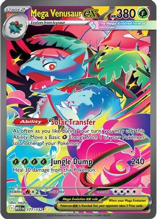Mega Venusaur ex 177/132 - Holofoil ME01 Mega Evolution - Special Illustration Rare