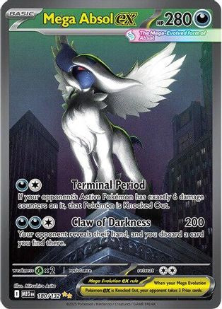 Mega Absol ex 180/132 - Holofoil ME01 Mega Evolution - Special Illustration Rare