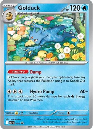 Golduck 008 - Holofoil ME Mega Evolution Promo - Promo