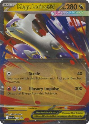 Mega Latias ex 011 - Holofoil ME Mega Evolution Promo - Double Rare