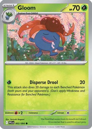 Gloom 002 - Reverse Holofoil ME02 Phantasmal Flames - Common