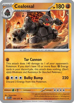 Coalossal 120 - Holofoil ME Ascended Heroes - Rare