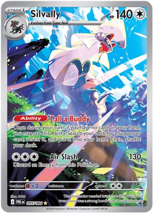 Silvally 095/084 - Holofoil ME05 Pitch Black - Illustration Rare