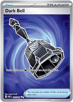 Dark Bell 106/084 - Holofoil ME05 Pitch Black - Ultra Rare
