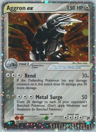 Aggron ex 095 - Holofoil Sandstorm - Ultra Rare
