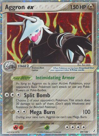 Aggron ex 089/100 - Holofoil Crystal Guardians - Ultra Rare