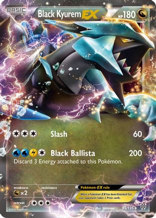 Black Kyurem EX 095/135 - Holofoil Plasma Storm - Ultra Rare