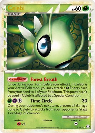 Celebi (Prime) 092/102 - Holofoil Triumphant - Ultra Rare