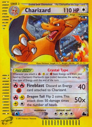 Charizard 146 - Reverse Holofoil Skyridge - Secret Rare
