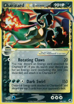 Charizard Star (Delta Species) 100 - Holofoil Dragon Frontiers - Ultra Rare