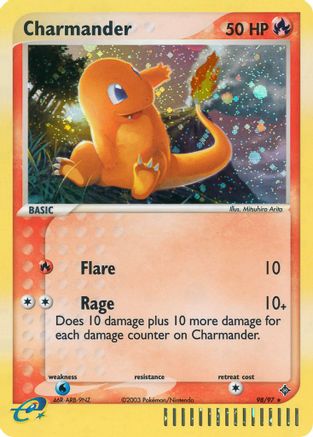 Charmander 098 - Holofoil Dragon - Secret Rare