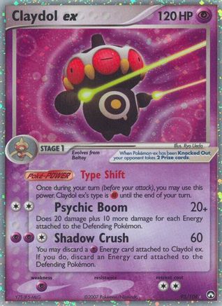 Claydol ex 093 - Holofoil Power Keepers - Ultra Rare