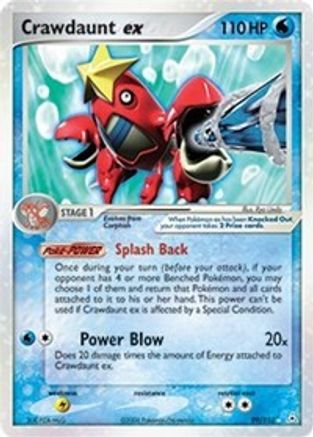 Crawdaunt ex 099 - Holofoil Holon Phantoms - Ultra Rare