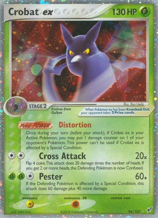 Crobat ex 096 - Holofoil Deoxys - Ultra Rare