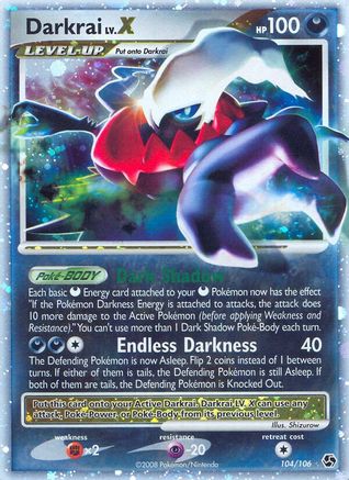 Darkrai LV.X 104/106 - Holofoil Great Encounters - Ultra Rare