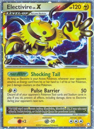 Electivire LV.X 121 - Holofoil Mysterious Treasures - Ultra Rare