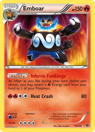 Emboar 100 - Holofoil Next Destinies - Secret Rare