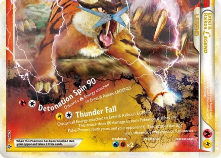 Entei & Raikou Legend (bottom) 091 - Holofoil Unleashed - Ultra Rare