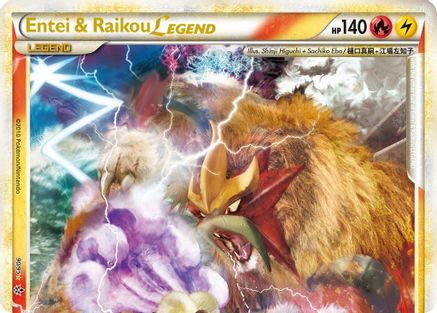 Entei & Raikou Legend (top) 090 - Holofoil Unleashed - Ultra Rare