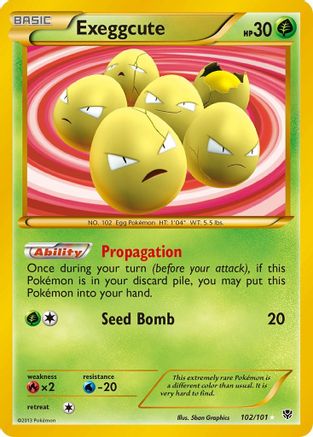 Exeggcute (102 Secret Rare) 102 - Holofoil Plasma Blast - Secret Rare