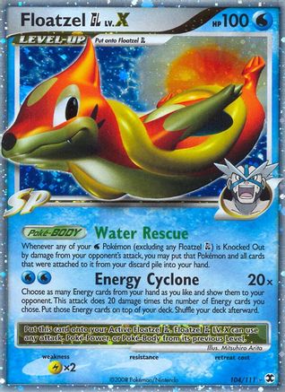 Floatzel GL Lv.X 104 - Holofoil Rising Rivals - Ultra Rare