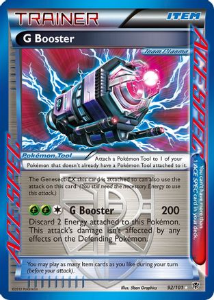 G Booster (Team Plasma) 092 - Holofoil Plasma Blast - Rare Ace
