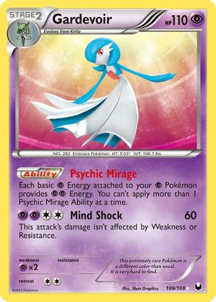 Gardevoir 109 - Holofoil Dark Explorers - Secret Rare