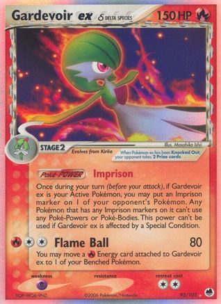 Gardevoir ex (Delta Species) 093 - Holofoil Dragon Frontiers - Ultra Rare