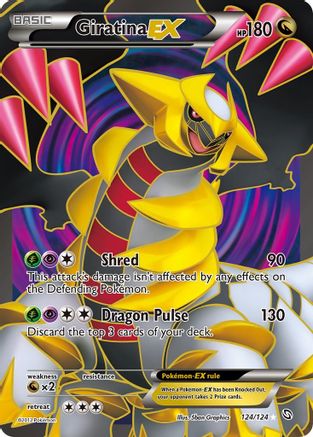 Giratina EX (124 Full Art) 124 - Holofoil Dragons Exalted - Ultra Rare