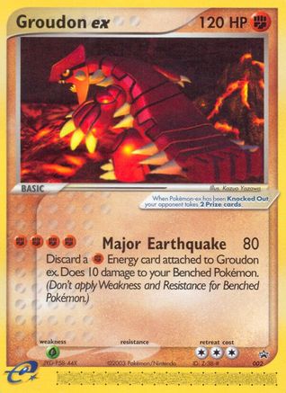 Groudon ex 002 - Holofoil Nintendo Promos - Promo