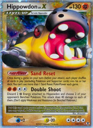 Hippowdon Lv.X 107 - Holofoil Rising Rivals - Ultra Rare
