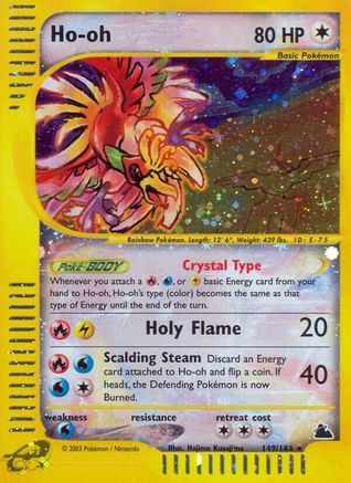 Ho-oh 149 - Reverse Holofoil Skyridge - Secret Rare