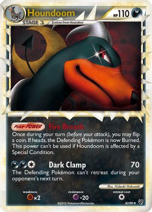 Houndoom (Prime) 082/90 - Holofoil Undaunted - Ultra Rare