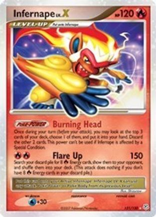 Infernape LV.X 121 - Holofoil Diamond and Pearl - Ultra Rare