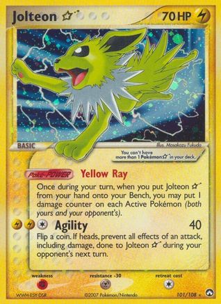 Jolteon Star 101 - Holofoil Power Keepers - Ultra Rare
