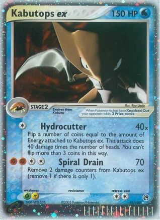 Kabutops ex 097 - Holofoil Sandstorm - Ultra Rare