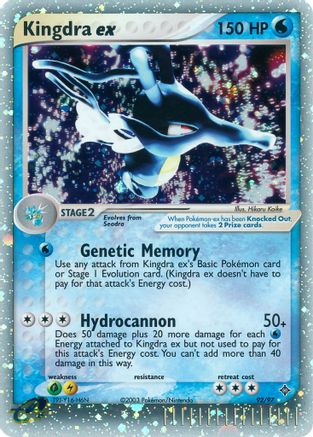 Kingdra ex 092 - Holofoil Dragon - Ultra Rare